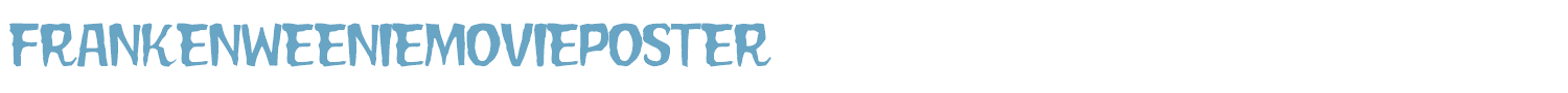 sample FrankenweenieMoviePoster font