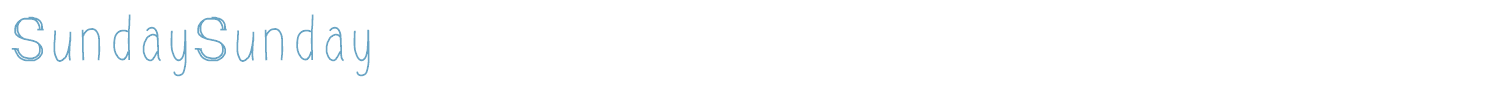 sample SundaySunday font