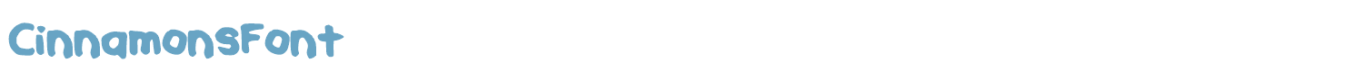 sample CinnamonsFont font