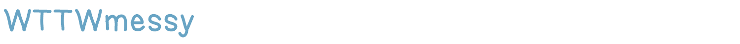 sample WTTWmessy font