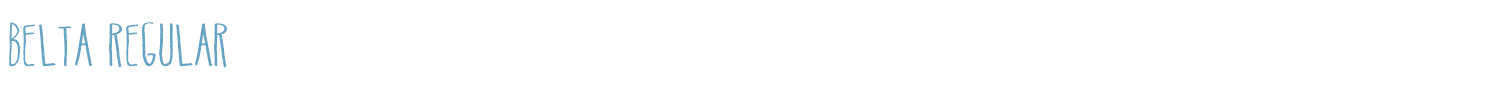 sample Belta Regular font