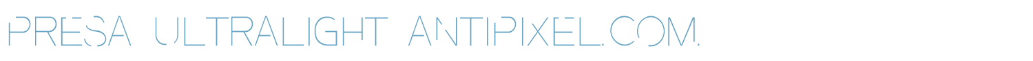 sample Presa Ultralight font