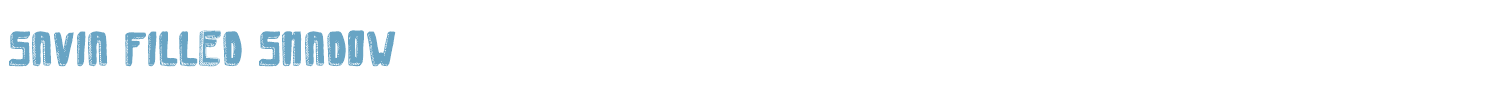 sample Savia Filled Shadow font