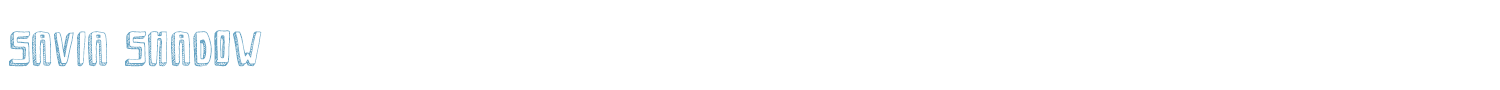 sample Savia Shadow font