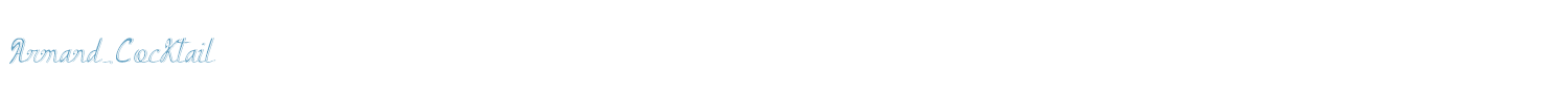 sample Armand_Cocktail font