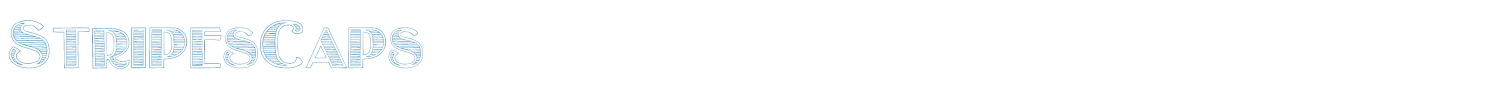 sample StripesCaps font
