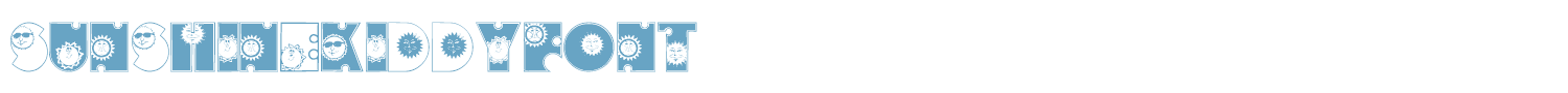 sample SunshineKiddyFont font
