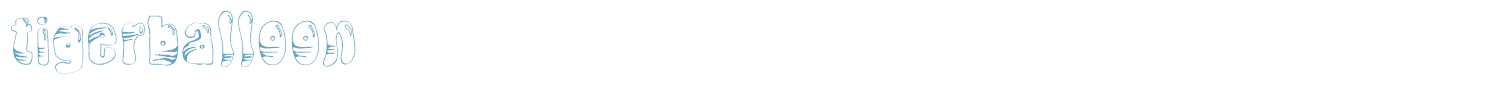 sample TigerBalloon font