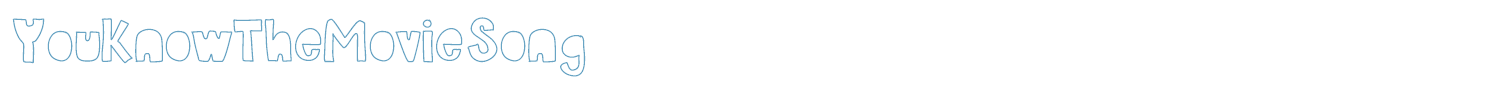 sample YouKnowTheMovieSong font