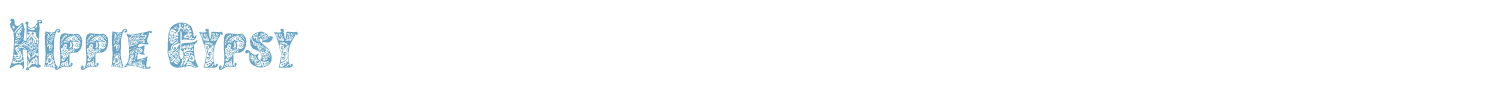 sample Hippie Gypsy font