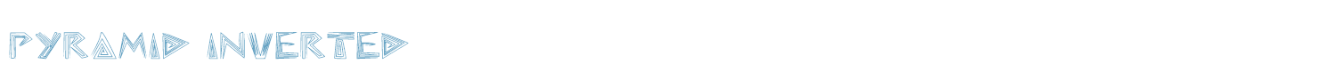 sample pyramid inverted font