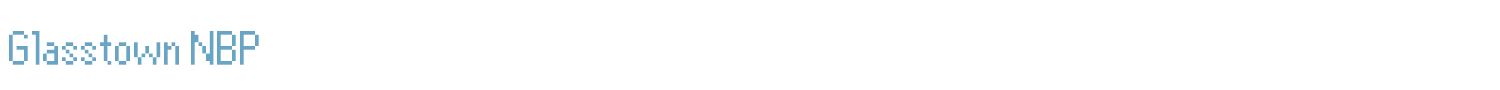 sample Glasstown NBP font