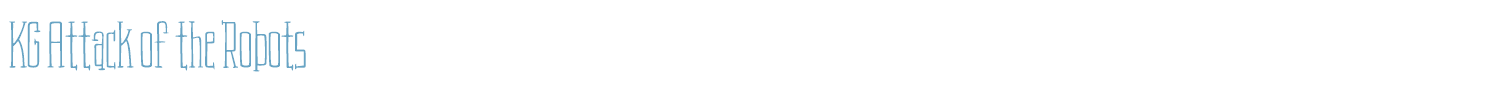 sample KG Attack of the Robots font