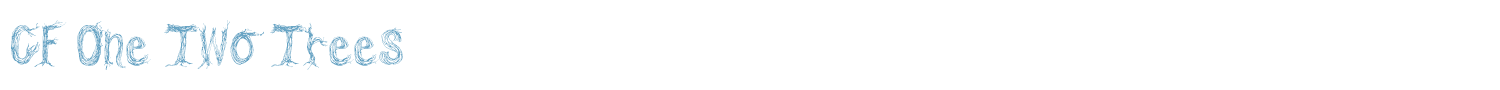 sample CF One Two Trees font