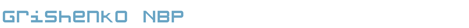 sample Grishenko NBP font