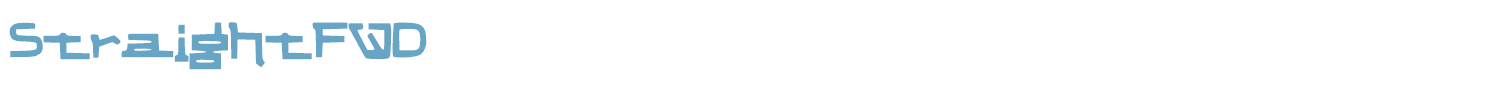sample StraightFWD font