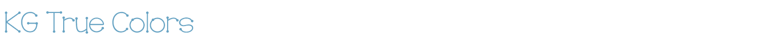 sample KG True Colors font