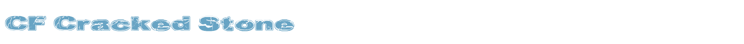 sample CF Cracked Stone font
