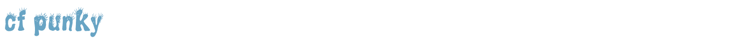 sample CF Punky font
