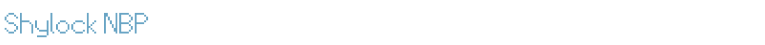 sample Shylock NBP font