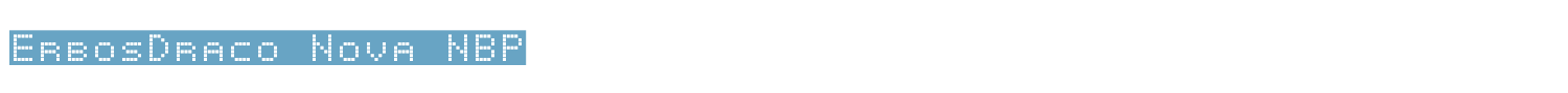sample ErbosDraco Nova NBP font