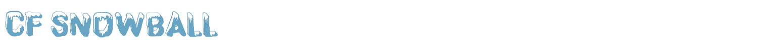 sample CF SnowBall font