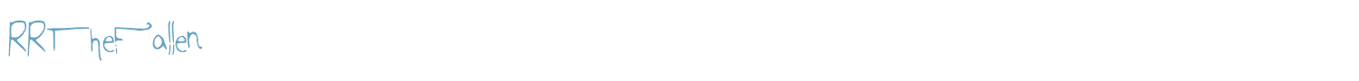 sample RRTheFallen font