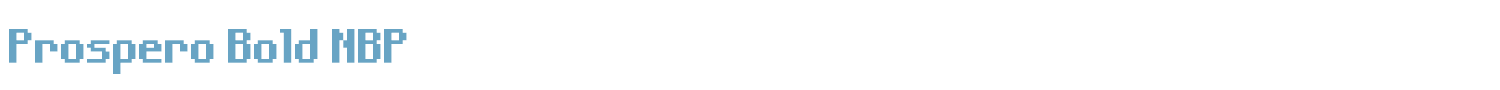 sample Prospero NBP font