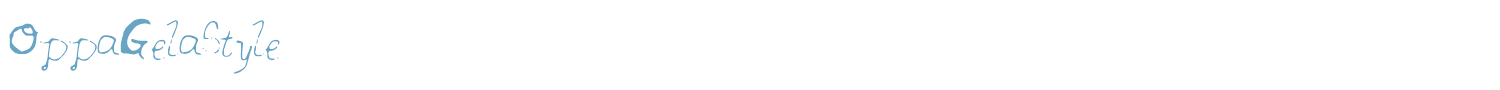sample OppaGelaStyle font