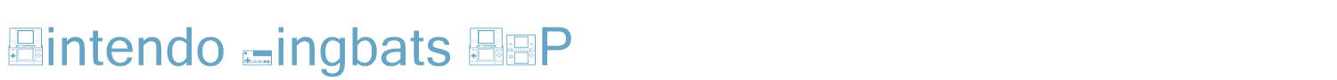 sample Nintendo Dingbats NBP font