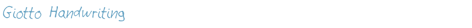 sample Giotto Handwriting font