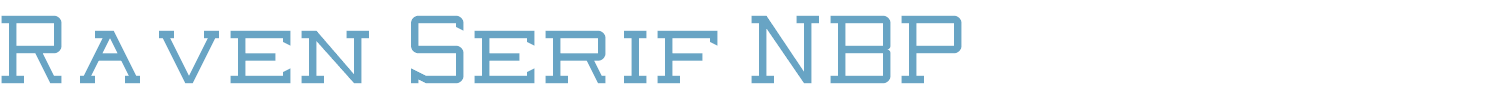sample Raven Sans NBP font