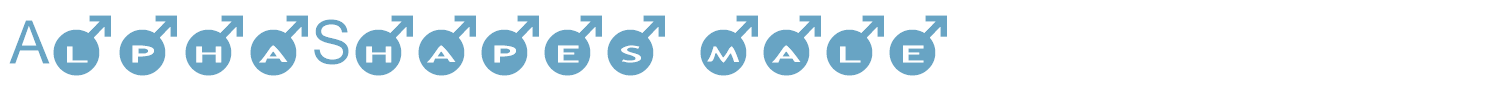sample AlphaShapes male font