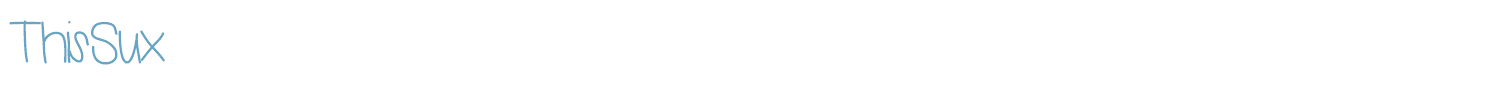 sample ThisSux font