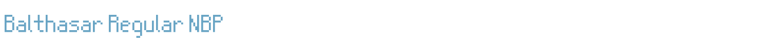 sample Balthasar Regular NBP font