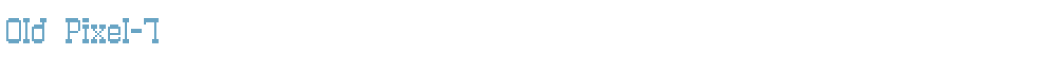 sample Old Pixel-7 font