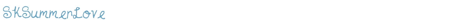 sample SKSummerLove font