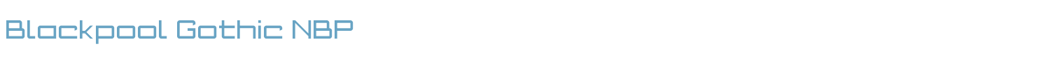 sample Blackpool Gothic NBP font