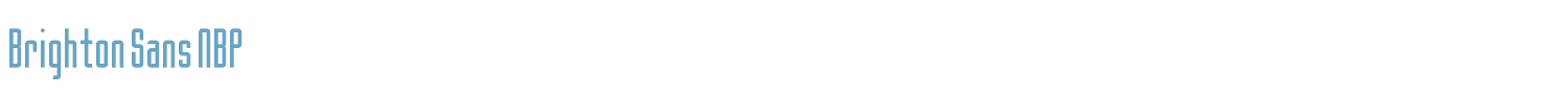 sample Brighton NBP font