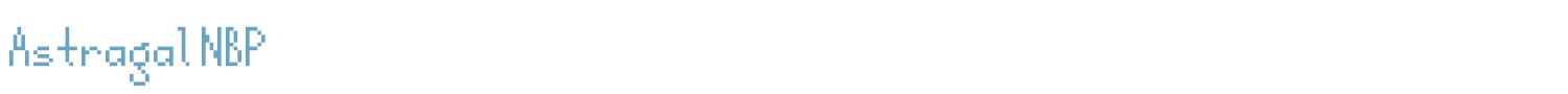 sample Astragal NBP font
