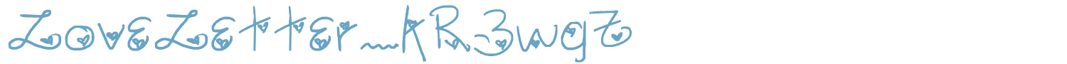 sample LoveLetter_kR3wgZ font