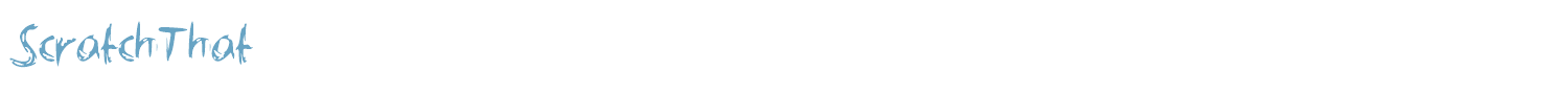 sample ScratchThat font
