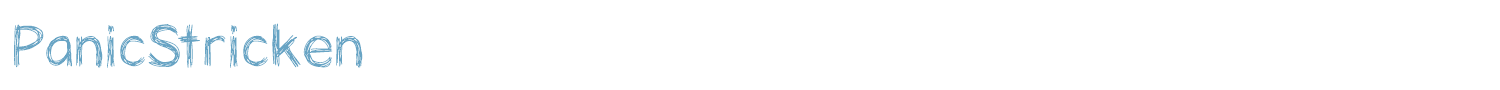 sample PanicStricken font