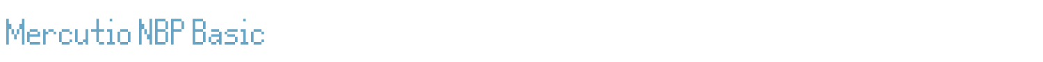sample Mercutio NBP Basic font
