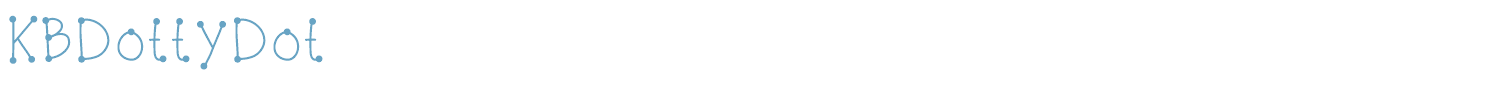 sample KBDottyDot font