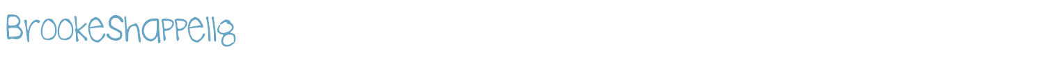 sample BrookeShappell8 font