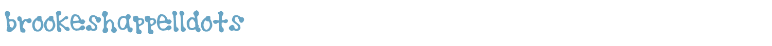 sample brookeshappelldots font