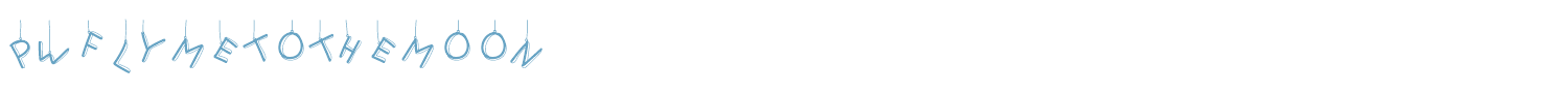sample PWFlymetothemoon font