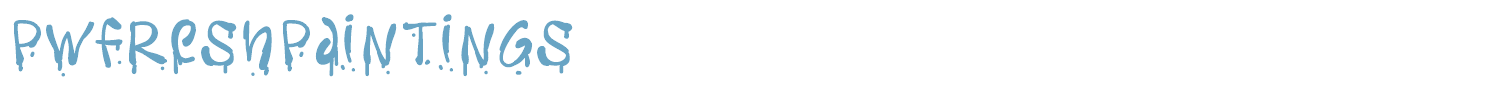 sample PWFreshpaintings font