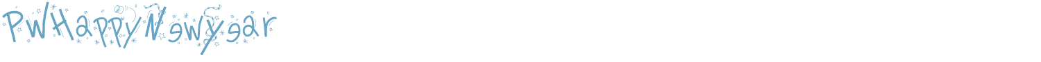 sample PWHappyNewYear font